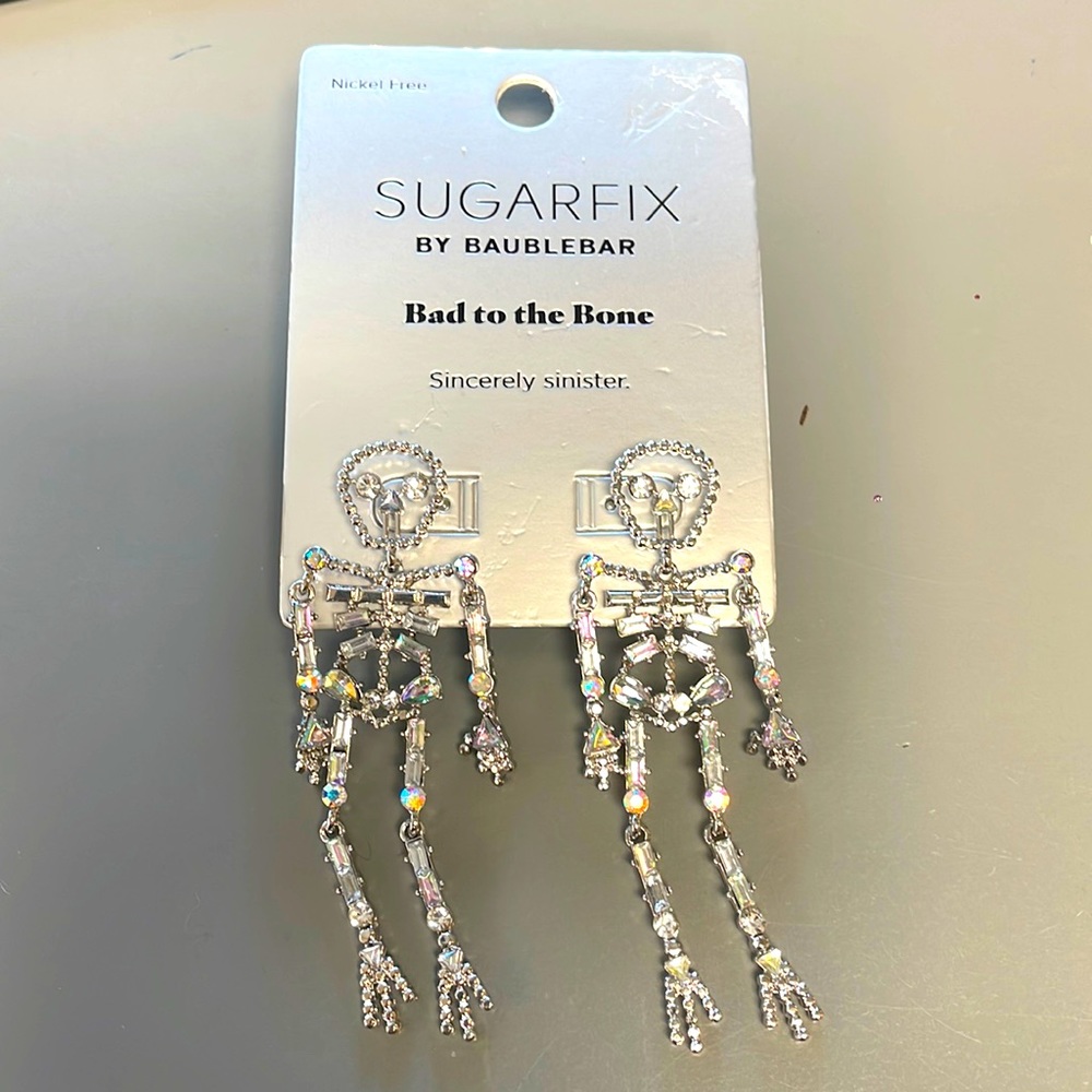 NWT Sugarfix by Baublebar Skeleton Earrings